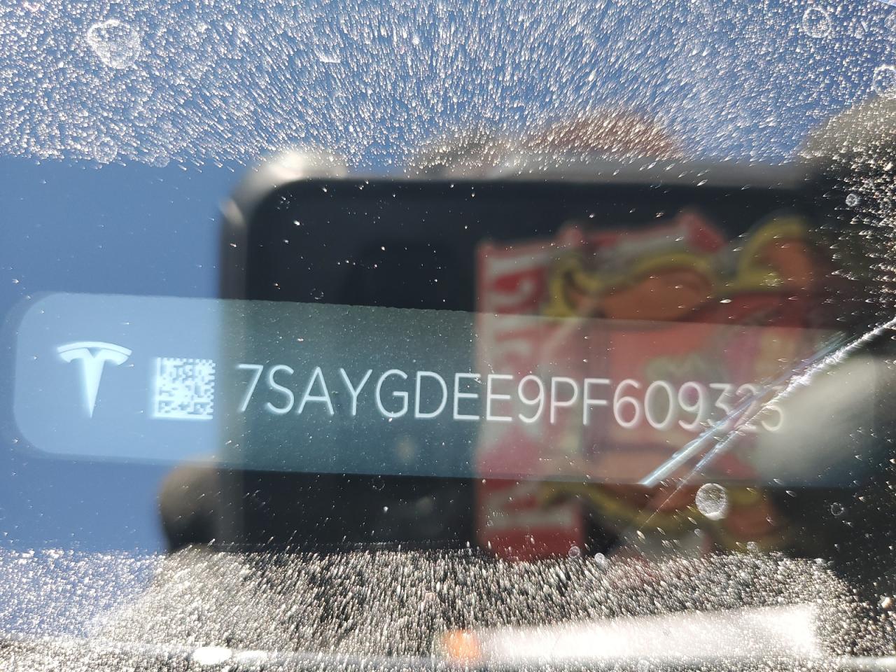 2023 TESLA MODEL Y  VIN:7SAYGDEE9PF609323