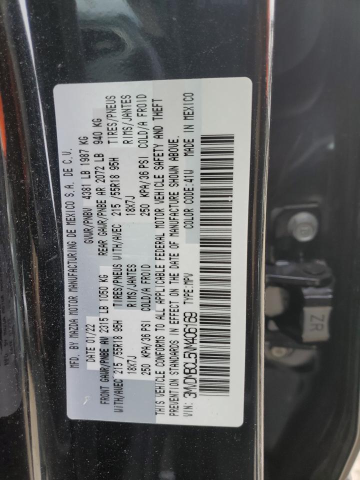 2022 MAZDA CX-30 PREFERRED VIN:3MVDMBCL5NM406169