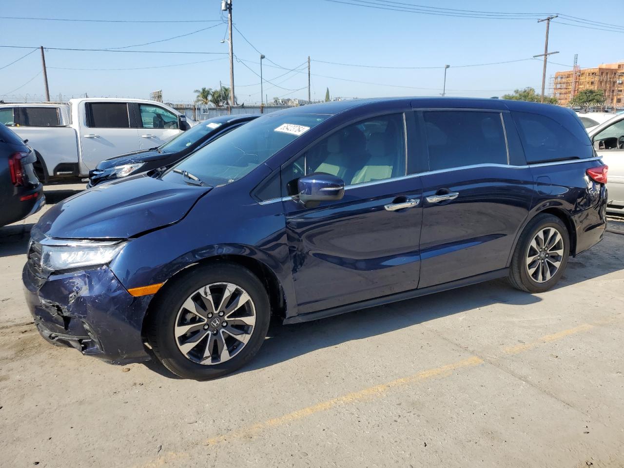 2022 HONDA ODYSSEY EXL VIN:5FNRL6H75NB009661