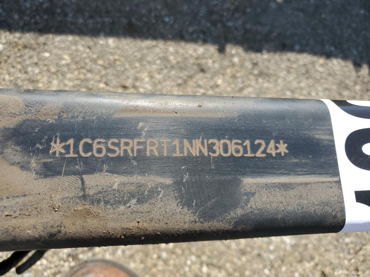 2022 RAM 1500 LARAMIE VIN:1C6SRFRT1NN306124