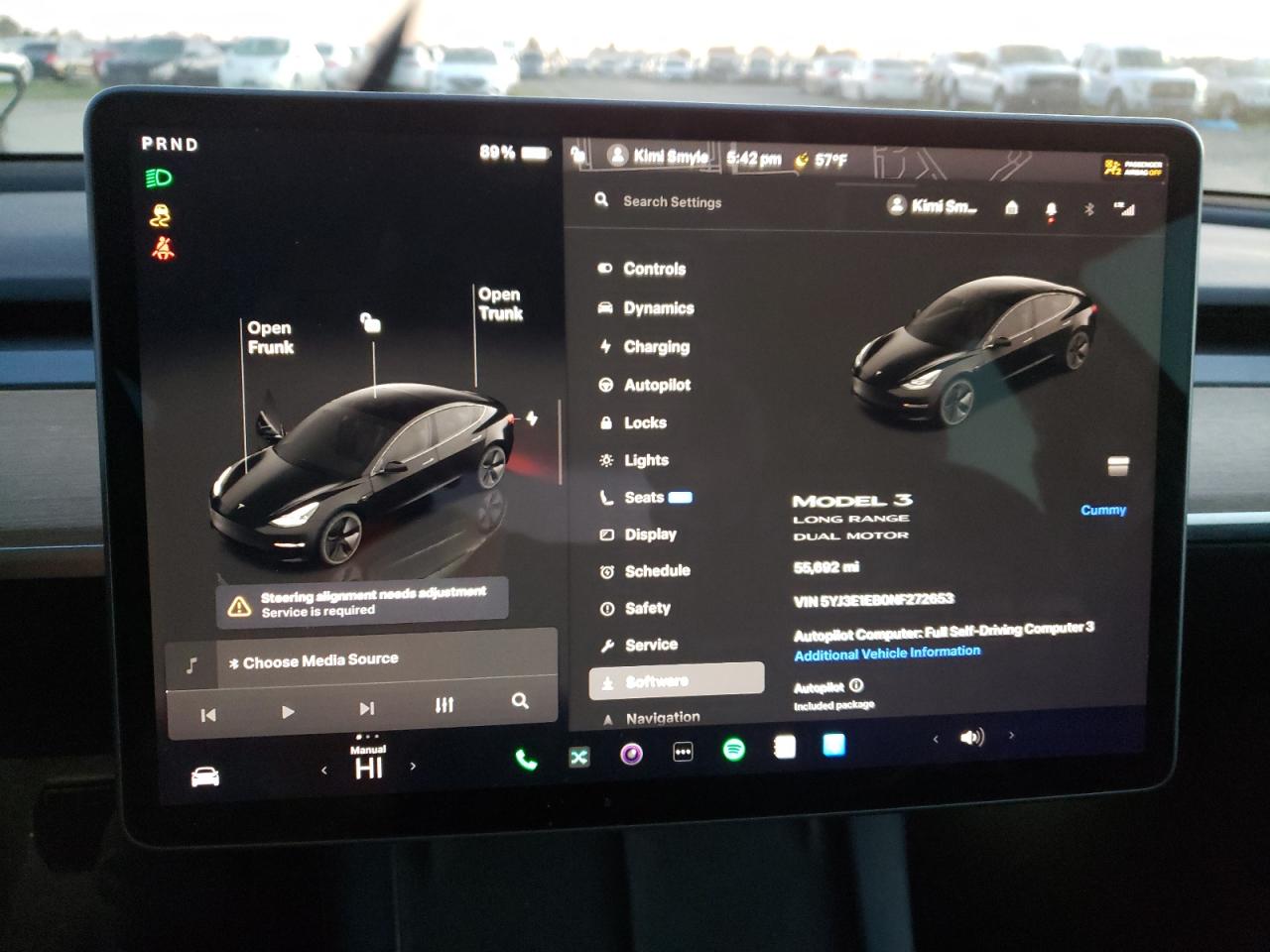 2022 TESLA MODEL 3  VIN:5YJ3E1EB0NF272653
