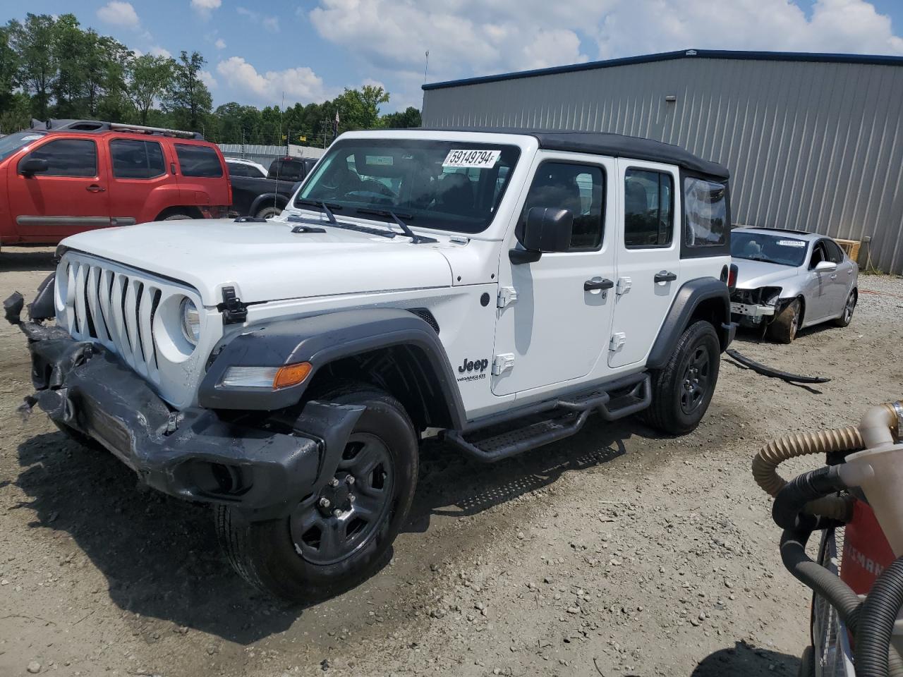 2022 JEEP WRANGLER UNLIMITED SPORT VIN:1C4HJXDNXNW227375