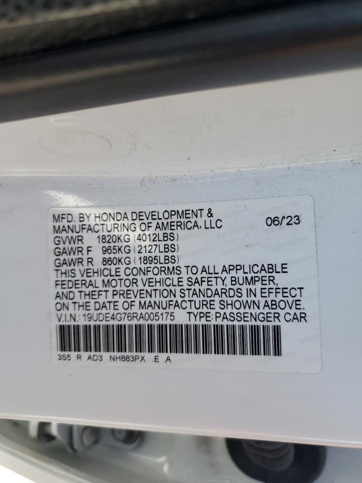 2024 ACURA INTEGRA A-SPEC TECH VIN:19UDE4G76RA005175