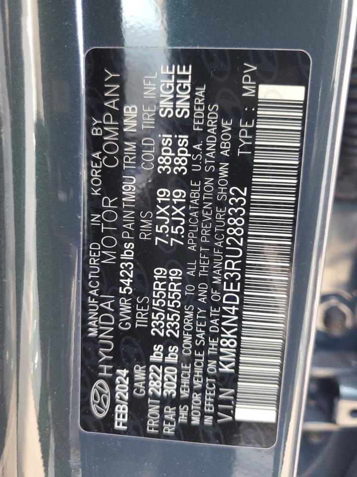 2024 HYUNDAI IONIQ 5 SEL VIN:KM8KN4DE3RU288332