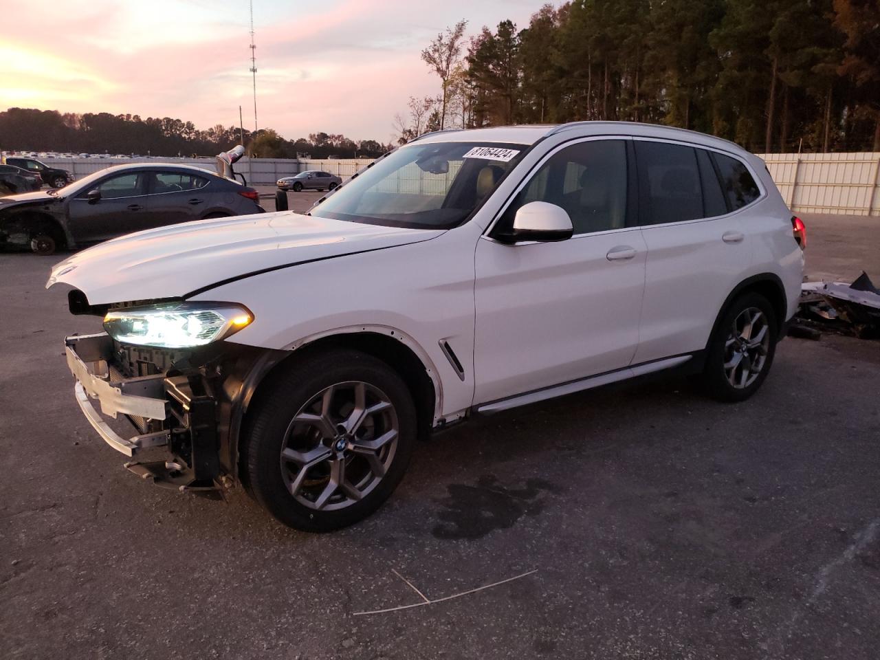 2022 BMW X3 XDRIVE30I VIN:5UX53DP06N9N05133