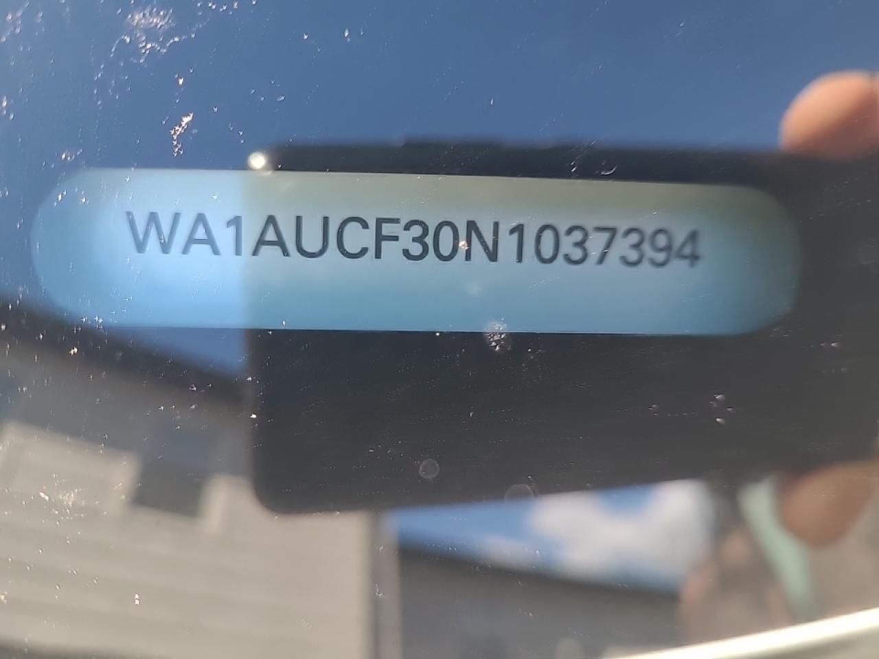 2022 AUDI Q3 PREMIUM 40 VIN:WA1AUCF30N1037394