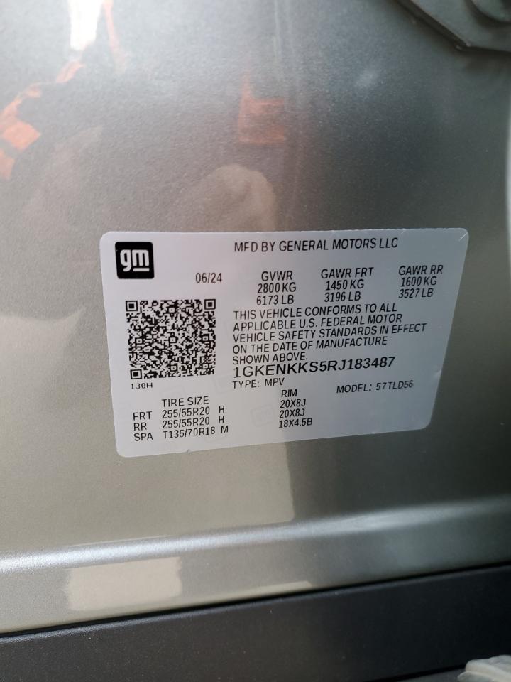 2024 GMC ACADIA UPLEVEL VIN:1GKENKKS5RJ183487