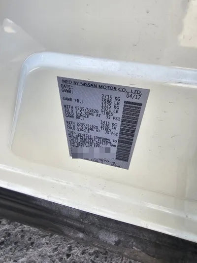 2017 Infiniti QX60 VIN: