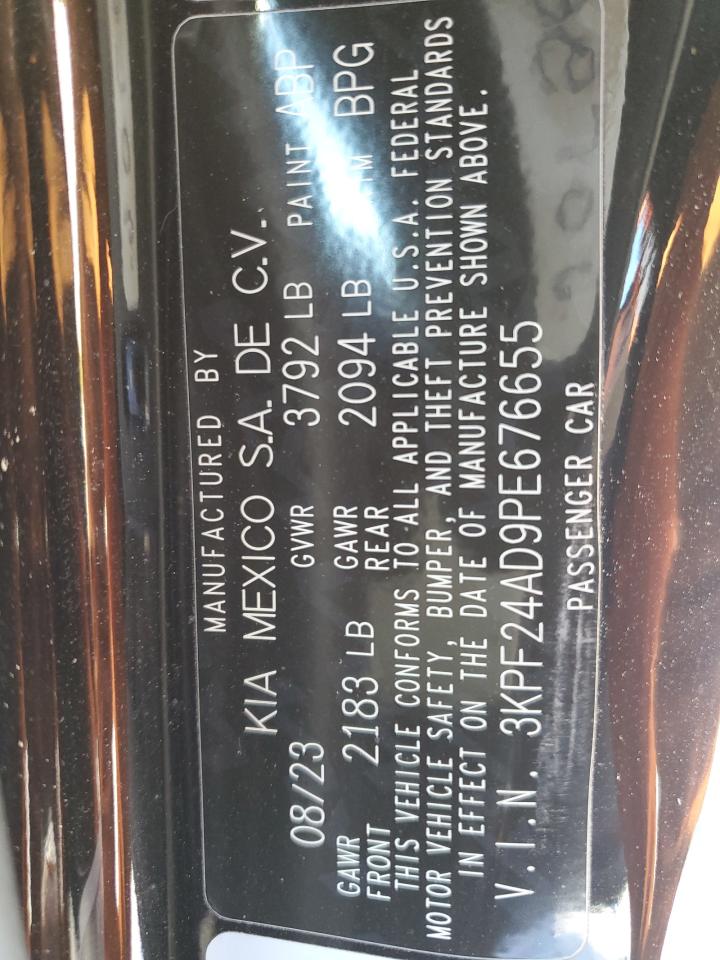 2023 KIA FORTE LX VIN:5NPDH4AE1BH022574