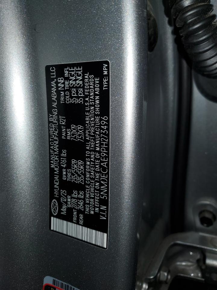 2023 HYUNDAI TUCSON LIMITED VIN:5NMJECAE9PH273496