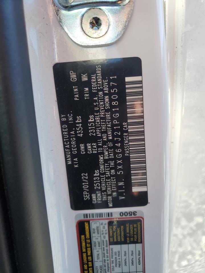2023 KIA K5 GT LINE VIN:5XXG64J21PG180571