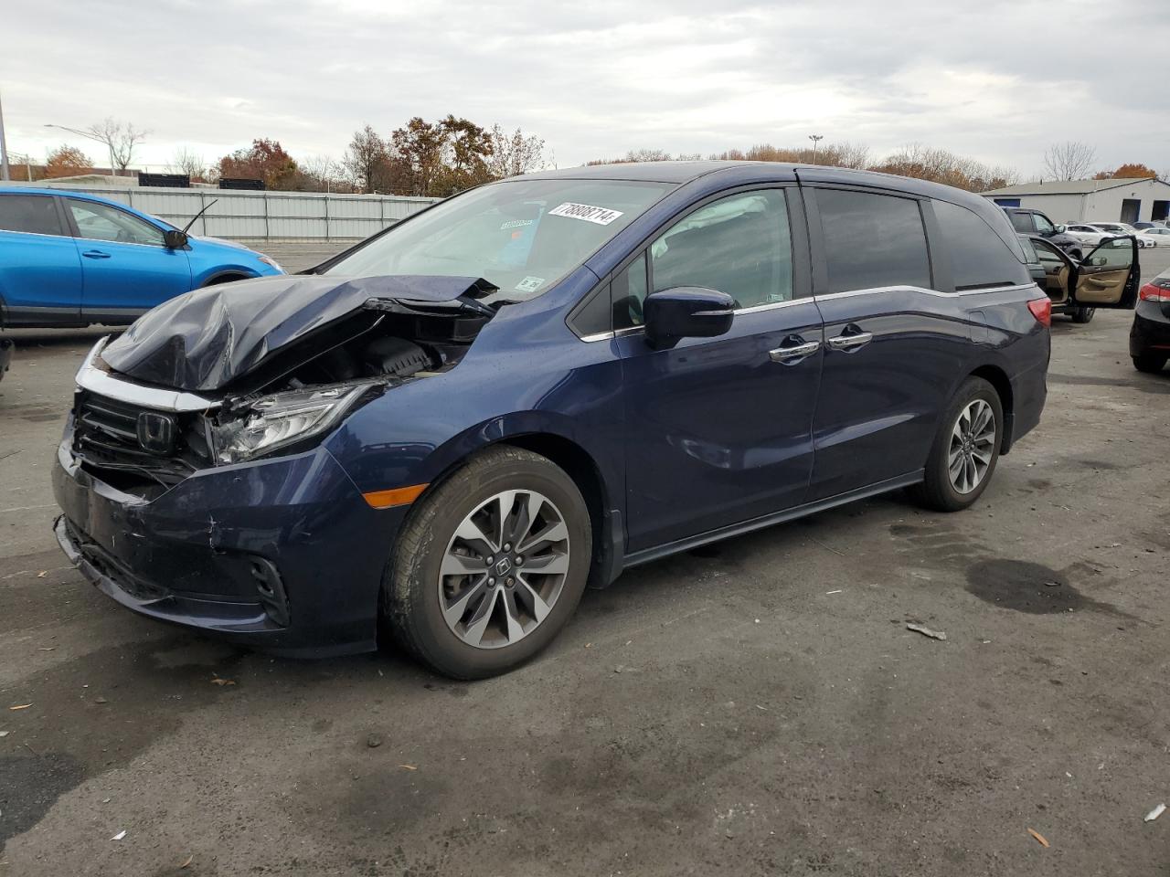 2022 HONDA ODYSSEY EXL VIN:5FNRL6H75NB040330