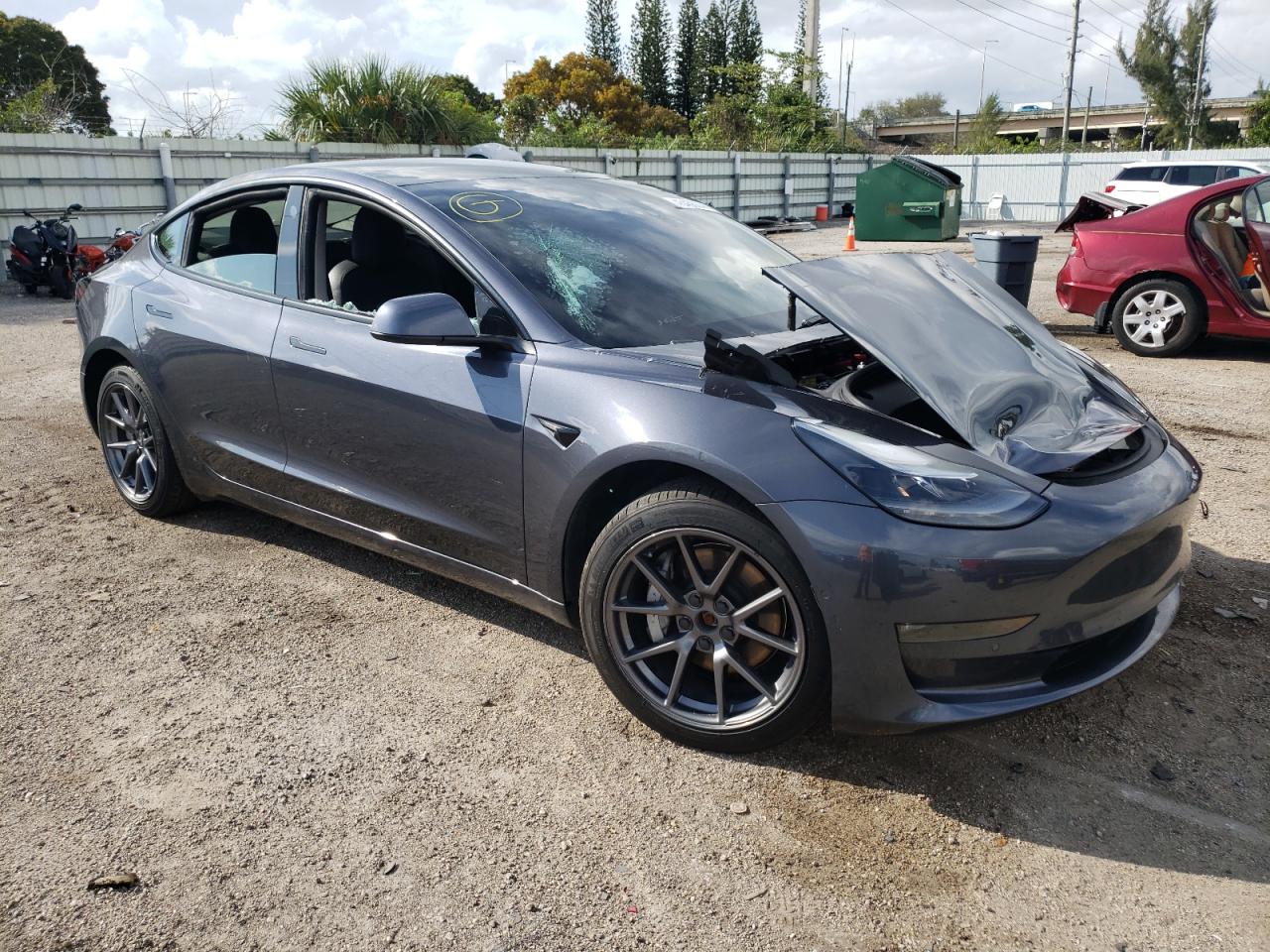 2022 TESLA MODEL 3  VIN:5YJ3E1EB2NF158072