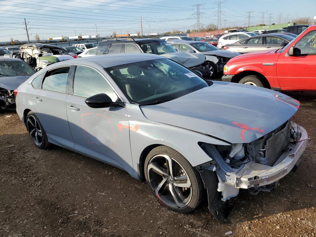 2022 HONDA ACCORD SPORT VIN:1HGCV1F32NA041819