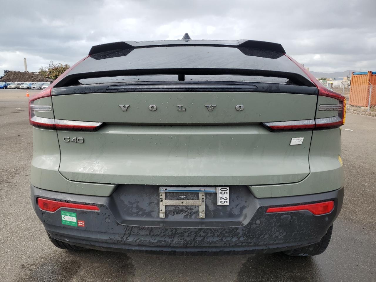 2022 VOLVO C40 P8 RECHARGE ULTIMATE VIN:YV4ED3GB7N2008172