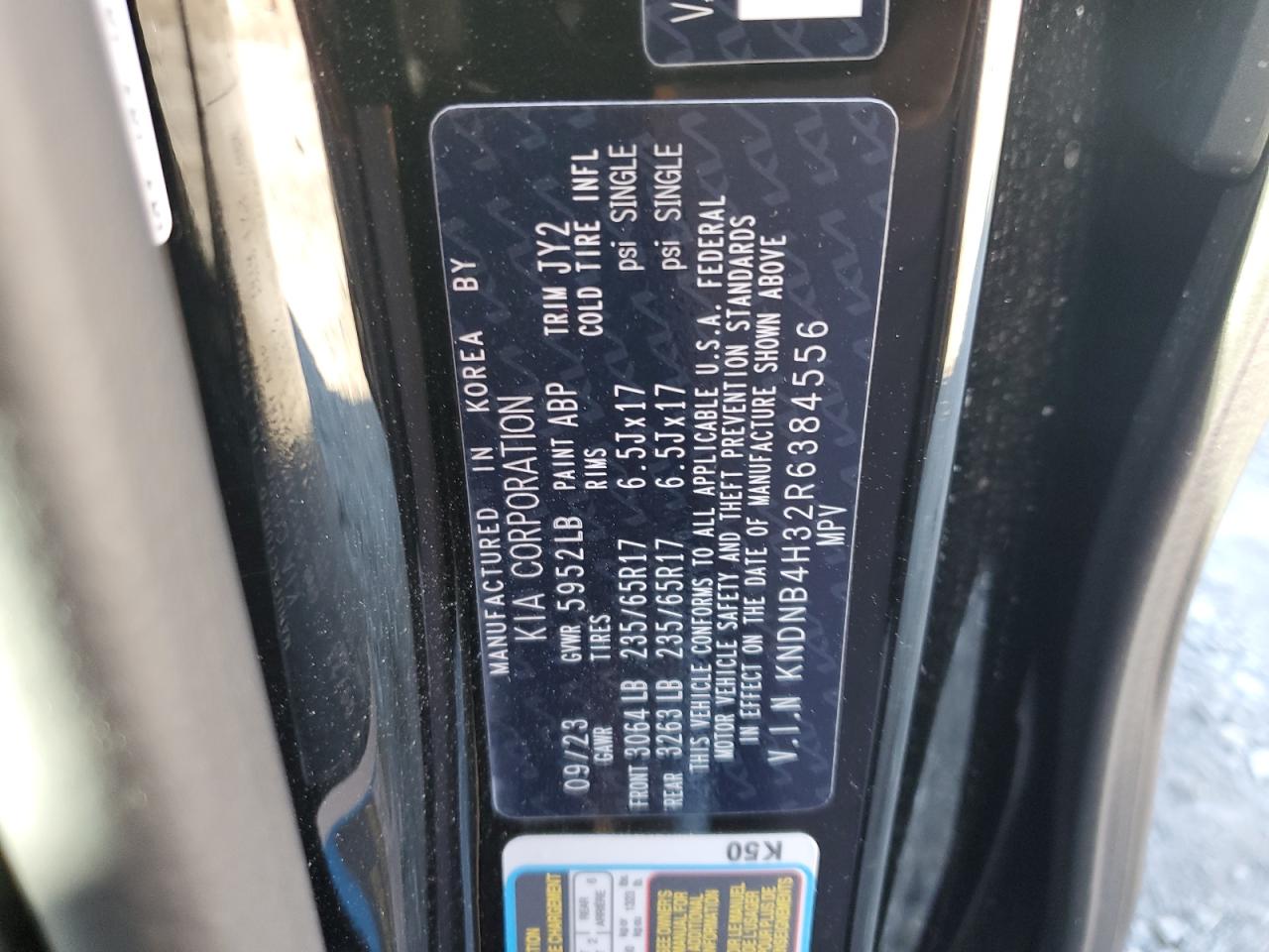 2024 KIA CARNIVAL LX VIN:KNDNB4H32R6384556