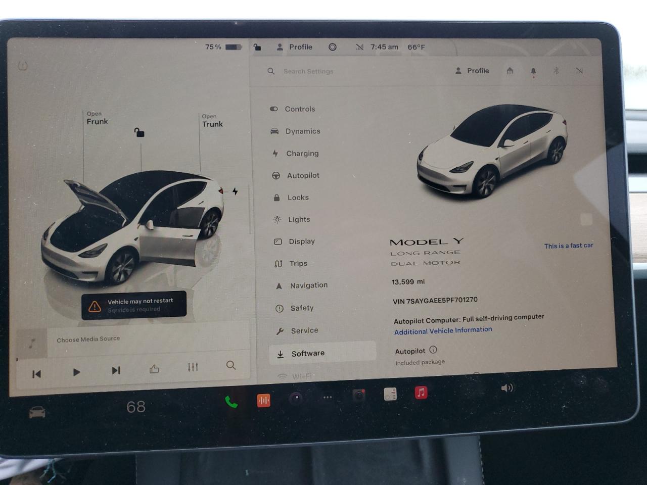 2023 TESLA MODEL Y  VIN:7SAYGAEE5PF701270