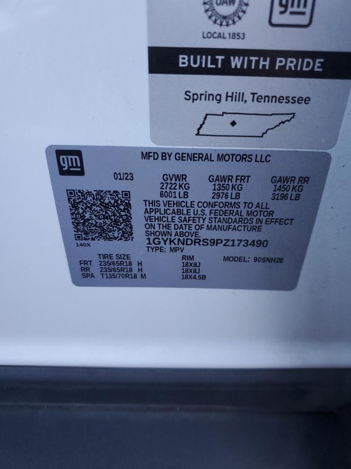 2023 CADILLAC XT5 PREMIUM LUXURY VIN:1GYKNDRS9PZ173490