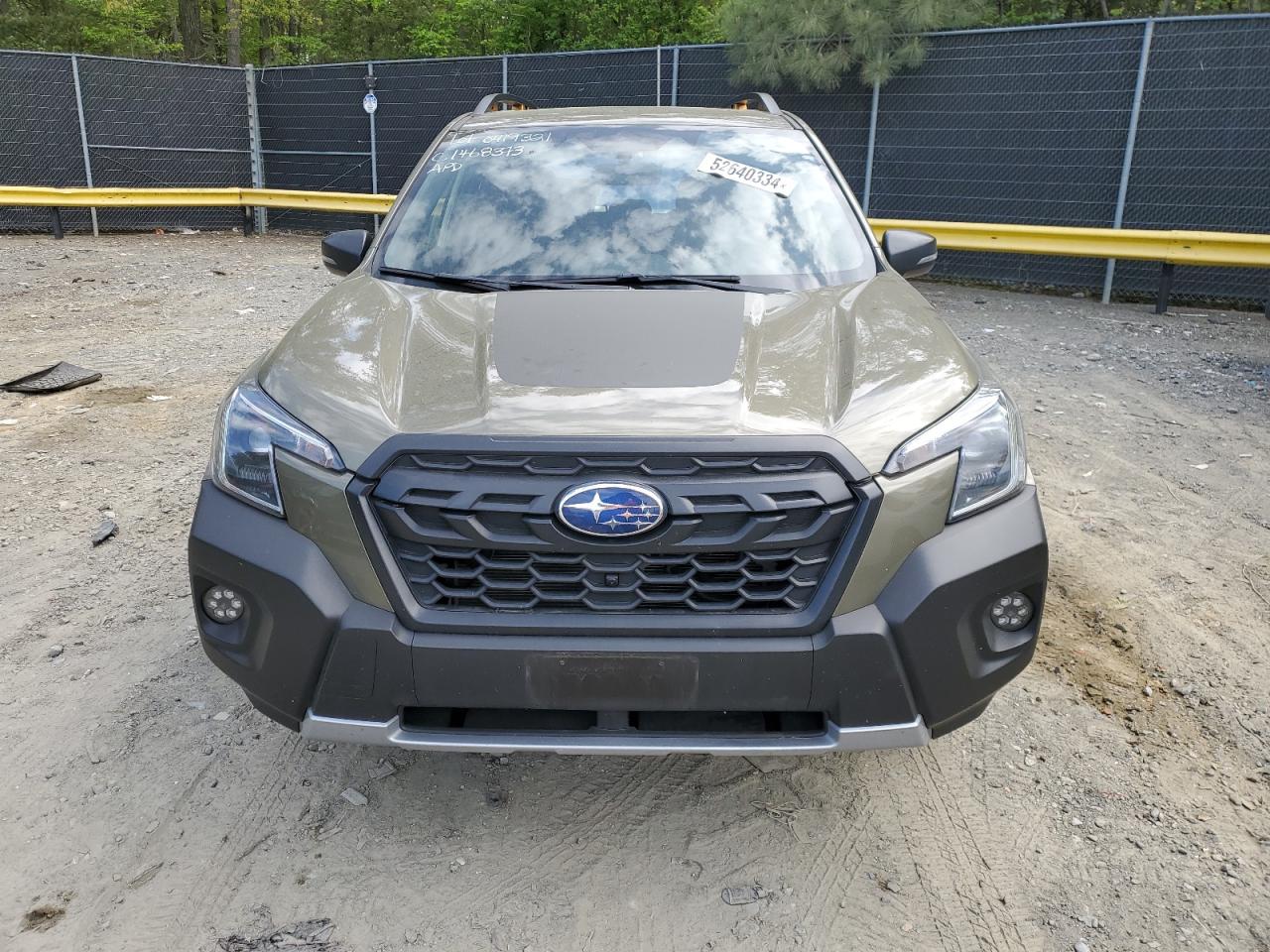 2022 SUBARU FORESTER WILDERNESS VIN:JF2SKAMC1NH503320