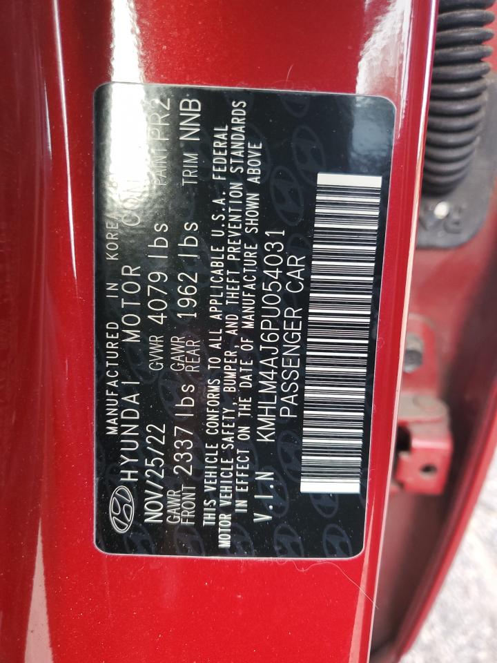 2023 HYUNDAI ELANTRA BLUE VIN:KMHLM4AJ6PU054031