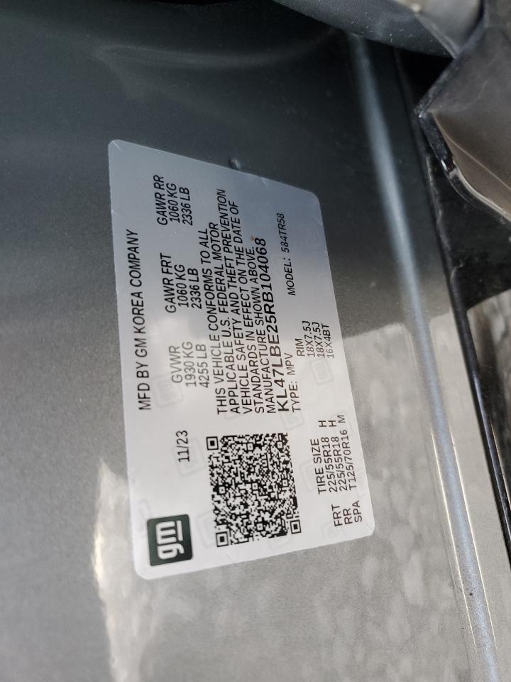 2024 BUICK ENVISTA SPORT TOURING VIN:KL47LBE25RB104068