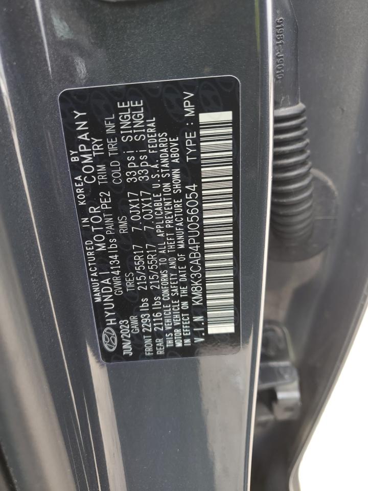 2023 HYUNDAI KONA SEL VIN:KM8K3CAB4PU056054