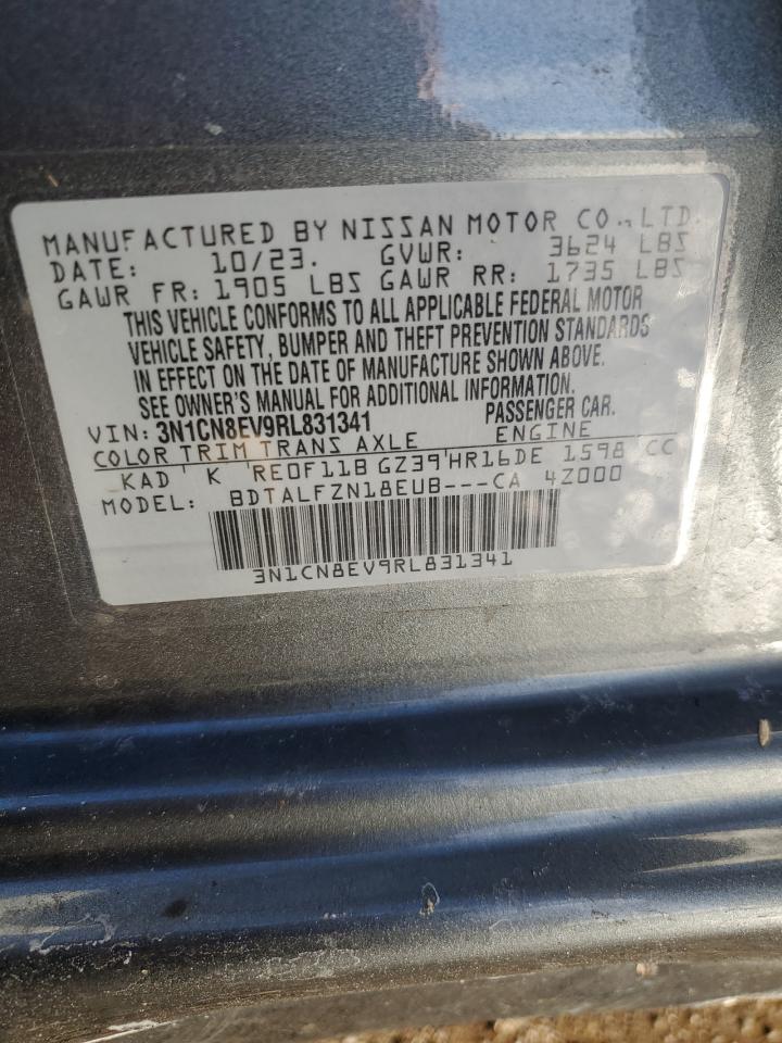 2024 NISSAN VERSA SV VIN:3N1CN8EV9RL831341