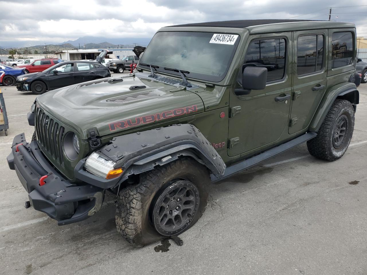 2022 JEEP WRANGLER UNLIMITED RUBICON VIN:1C4JJXFG1NW160195