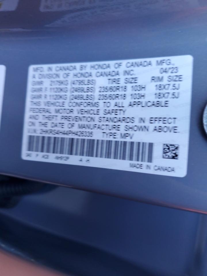 2023 HONDA CR-V EX VIN:2HKRS4H44PH426335