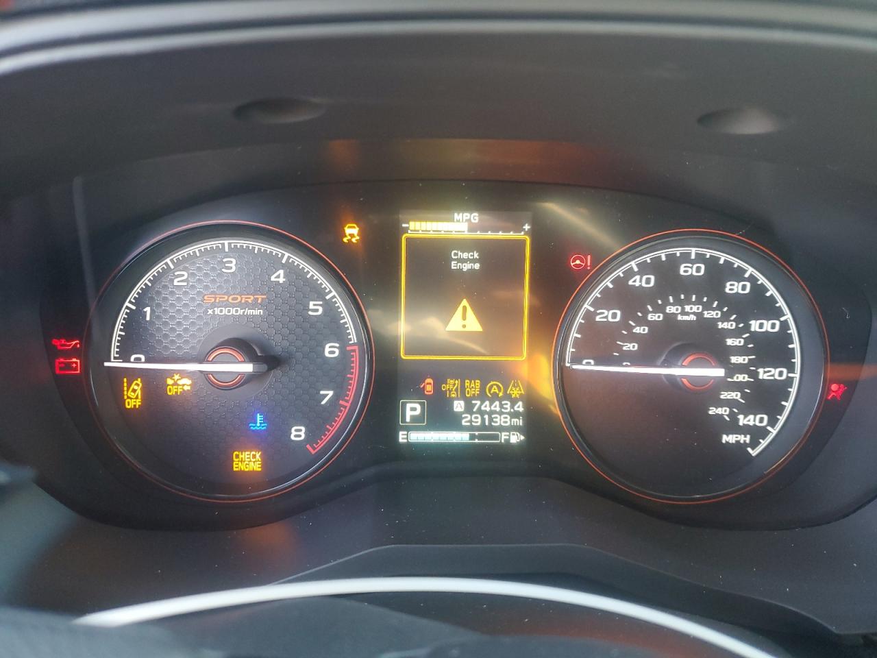 2022 SUBARU FORESTER SPORT VIN:JF2SKAJC2NH510927