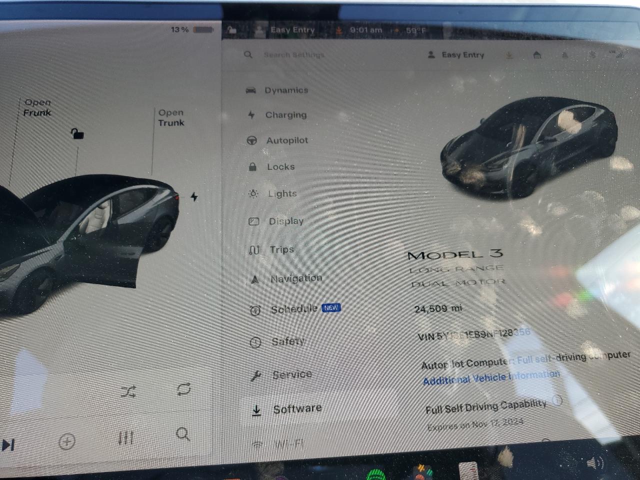 2022 TESLA MODEL 3  VIN:5YJ3E1EB9NF128356