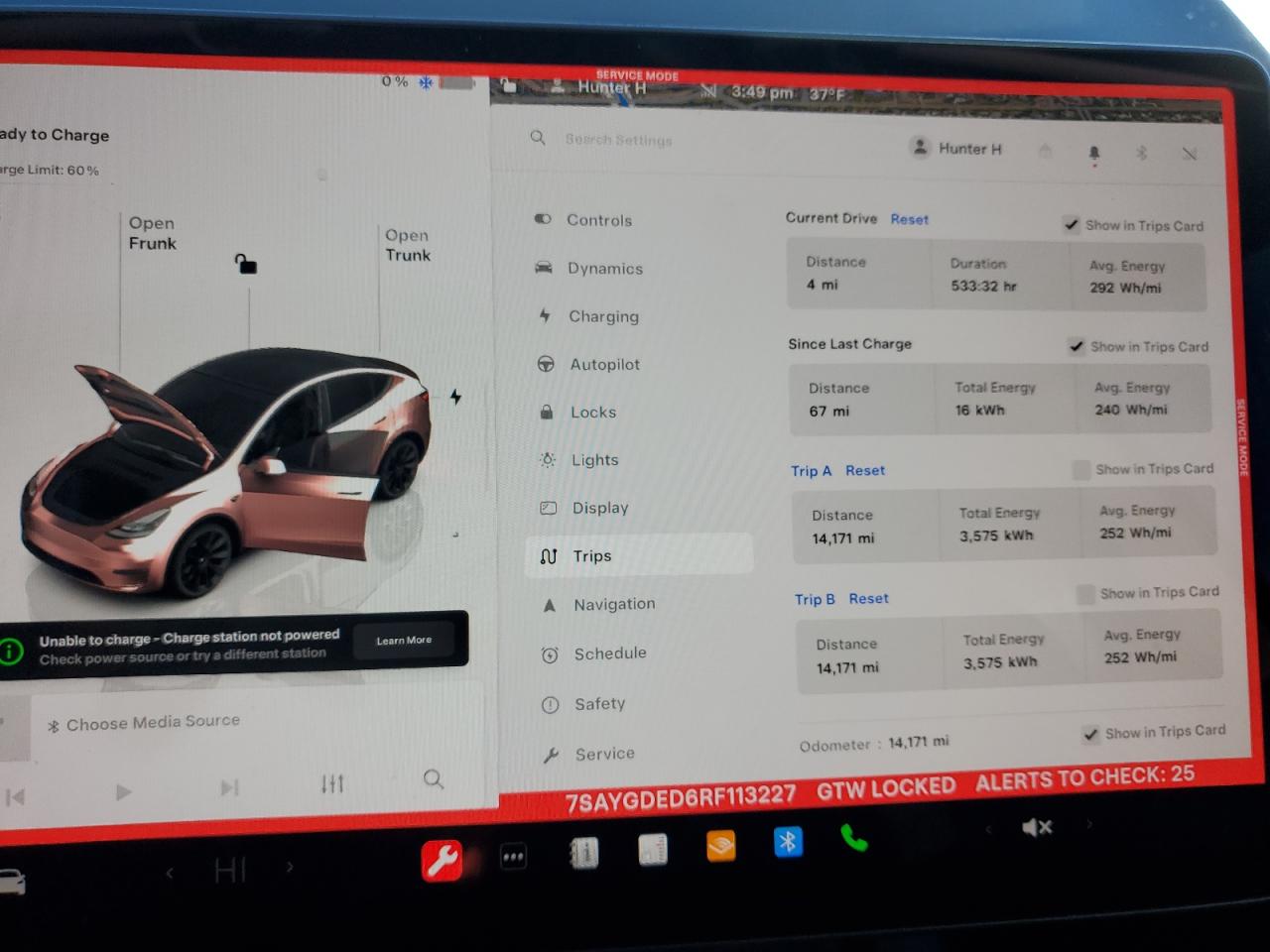 2024 TESLA MODEL Y  VIN:7SAYGDED6RF113227