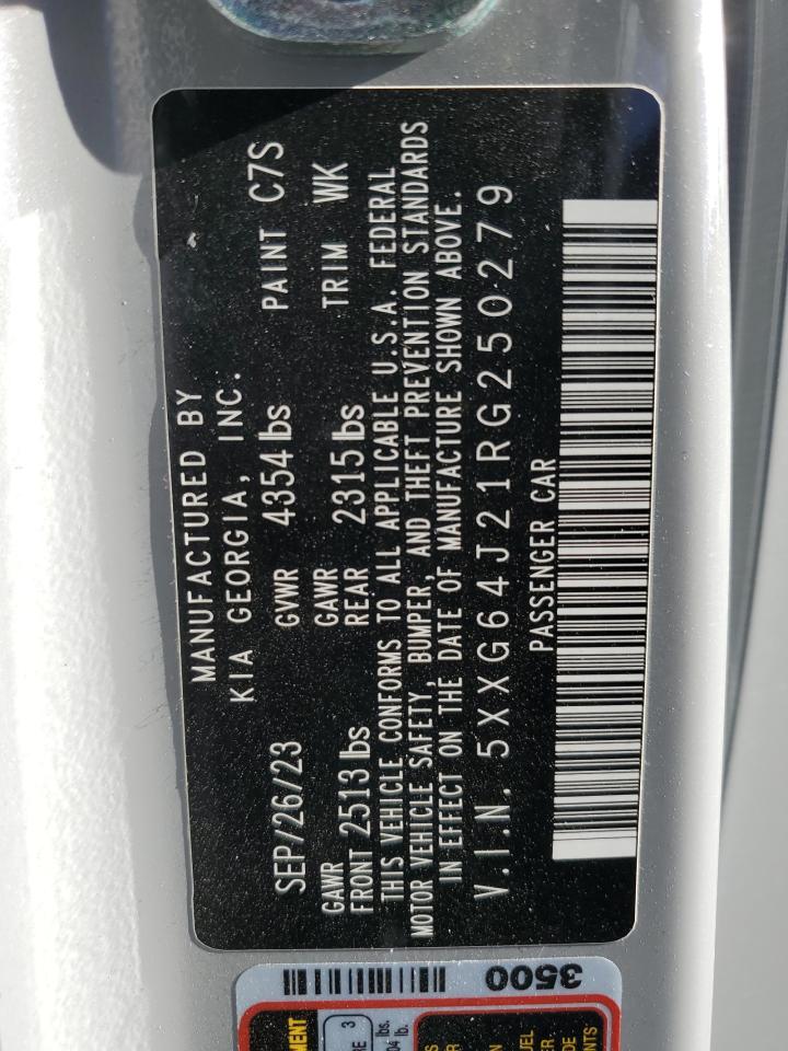 2024 KIA K5 GT LINE VIN:5XXG64J21RG250279