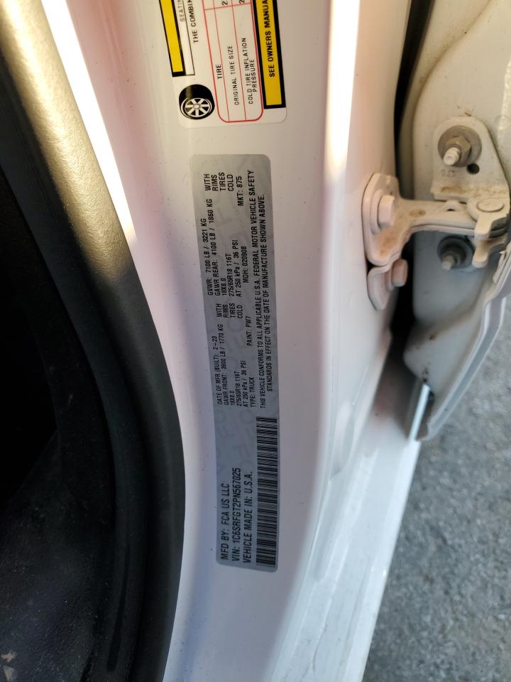 2023 RAM 1500 TRADESMAN VIN:1C6SRFGT2PN567025