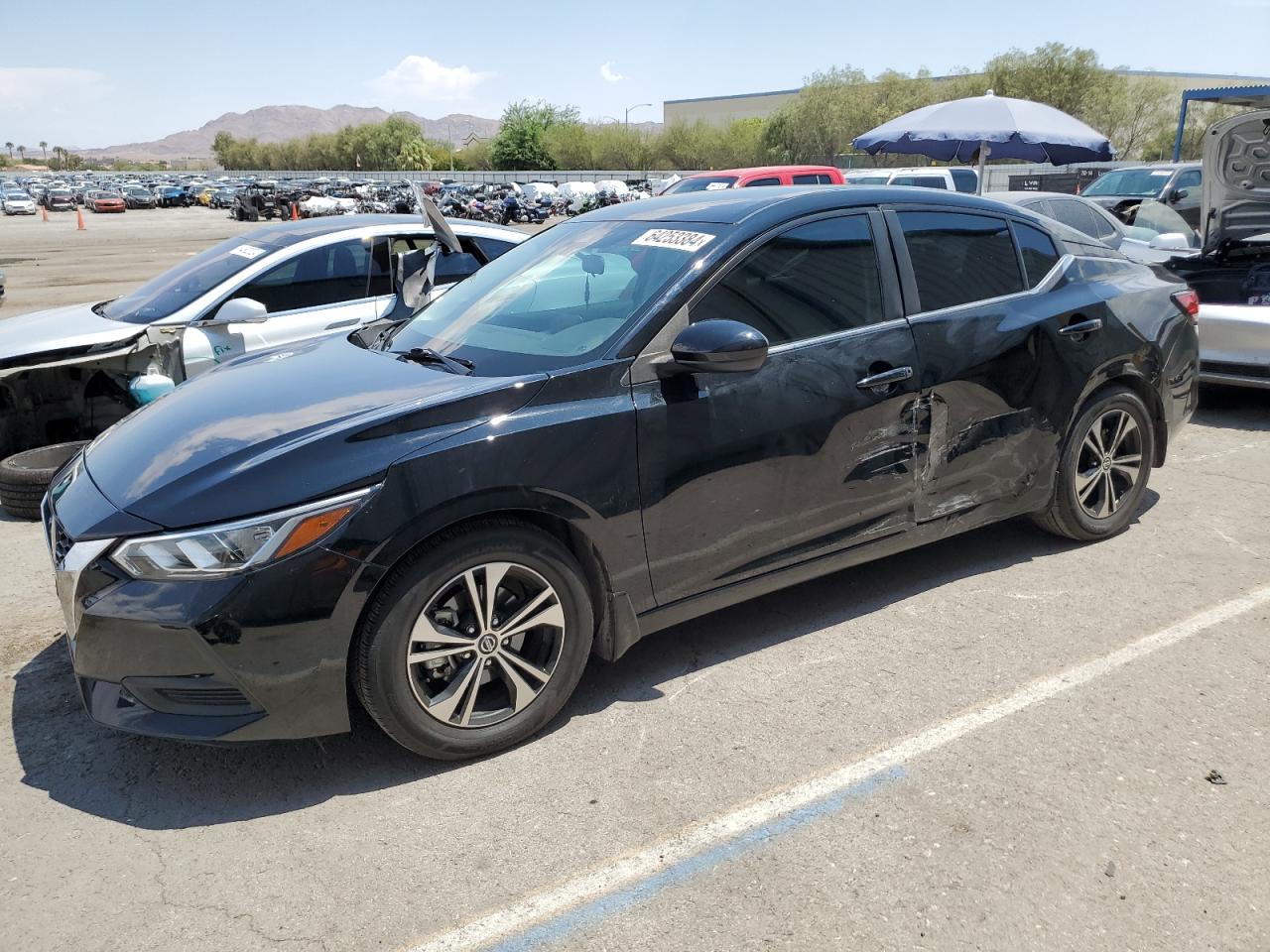 2022 NISSAN SENTRA SV VIN:3N1AB8CV9NY235646