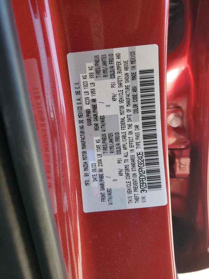 2023 MAZDA 3 PREMIUM VIN:3MZBPBDM2PM382405
