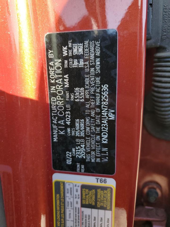 2022 KIA SOUL LX VIN:KNDJ23AU4N7825636
