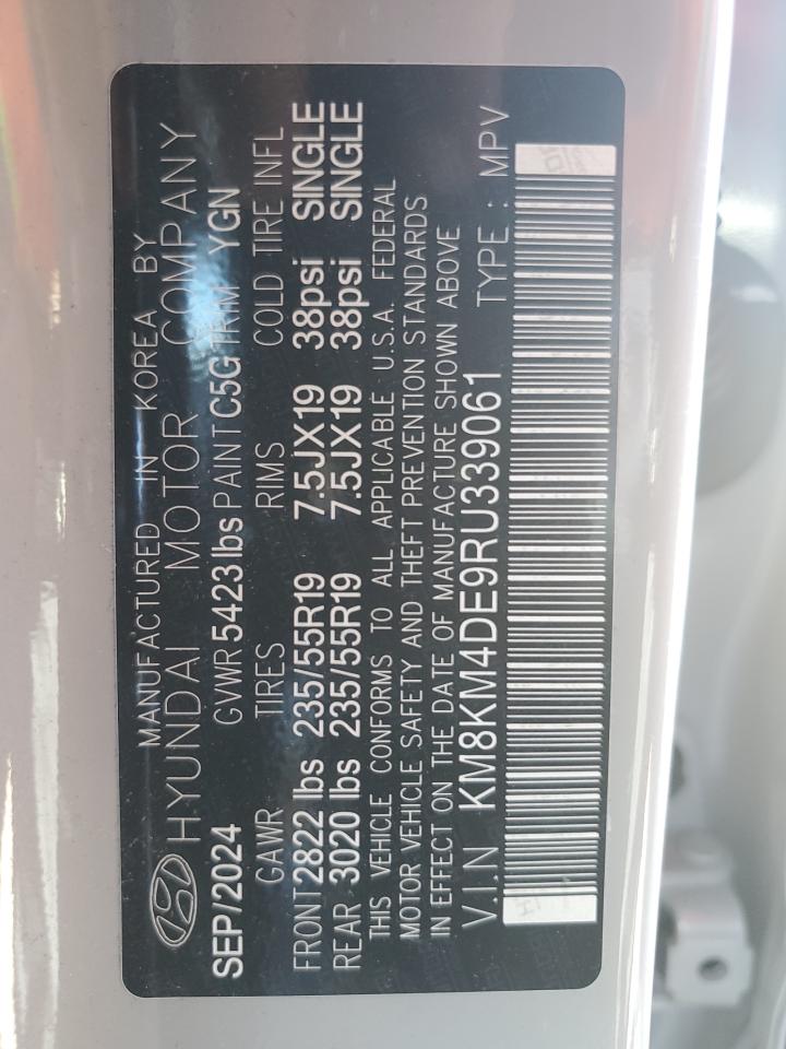 2024 HYUNDAI IONIQ 5 SE VIN:KM8KM4DE9RU339061