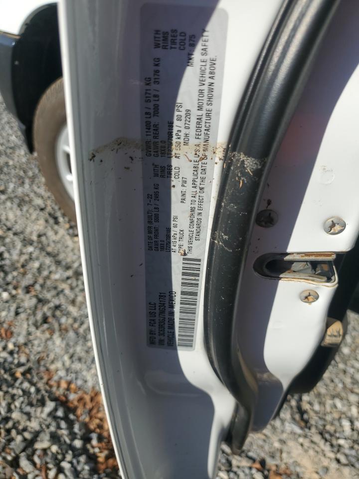 2022 RAM 3500 TRADESMAN VIN:3C63R3GJ7NG341781