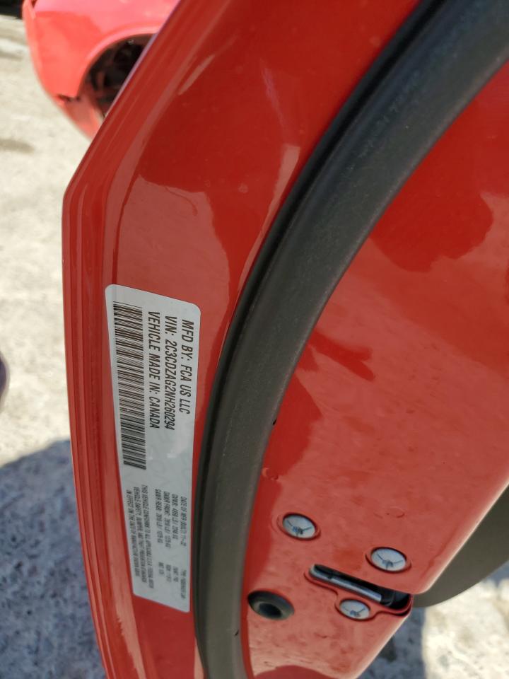 2022 DODGE CHALLENGER SXT VIN:2C3CDZAG2NH260294