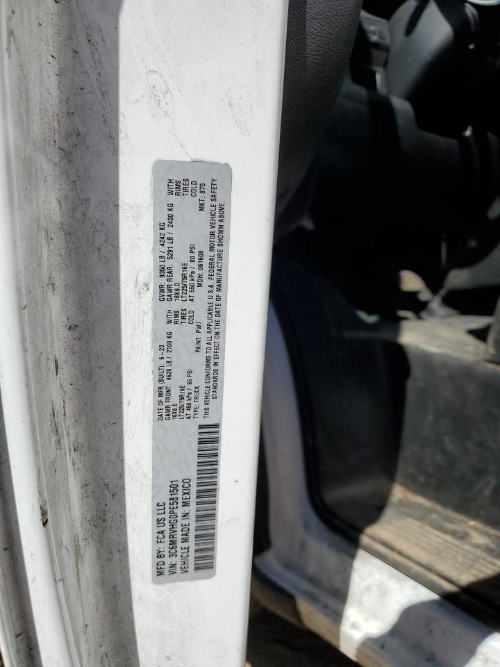 2023 RAM PROMASTER 3500 3500 HIGH VIN:3C6MRVHG0PE581501