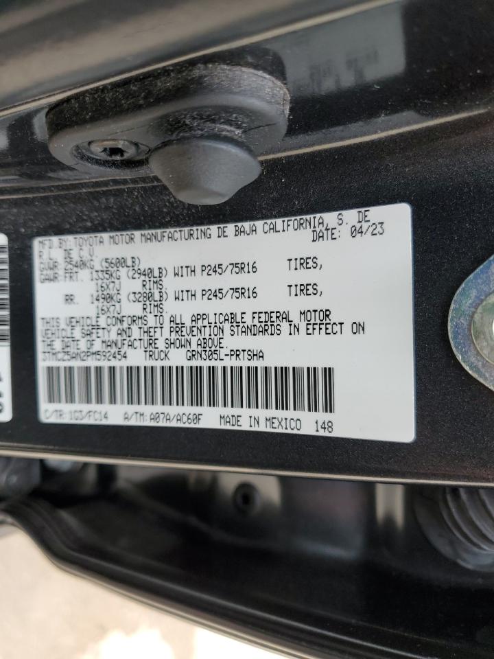 2023 TOYOTA TACOMA DOUBLE CAB VIN:3TMCZ5AN2PM592454