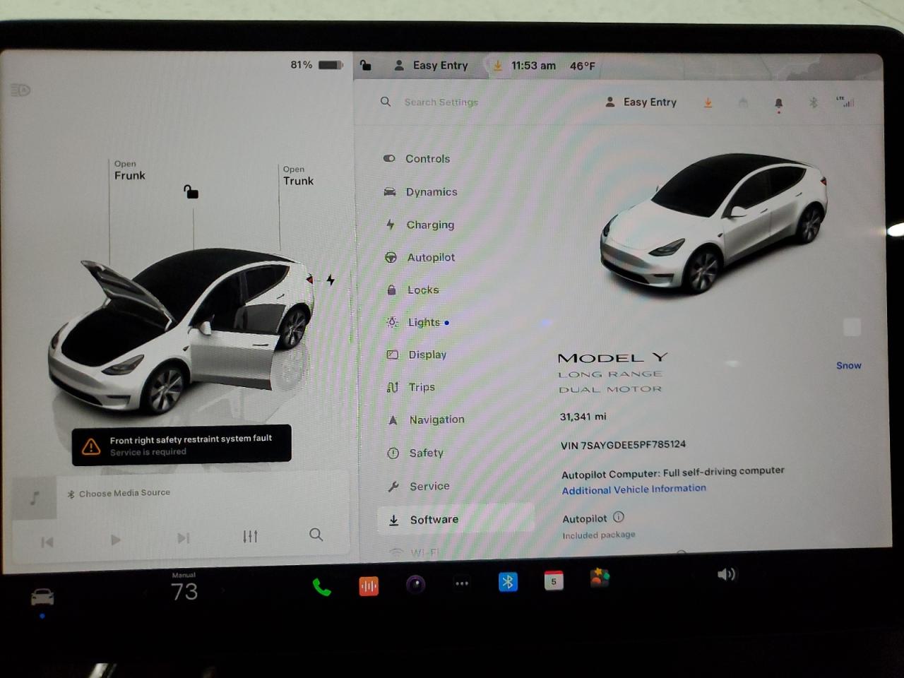 2023 TESLA MODEL Y  VIN:7SAYGDEE5PF785124