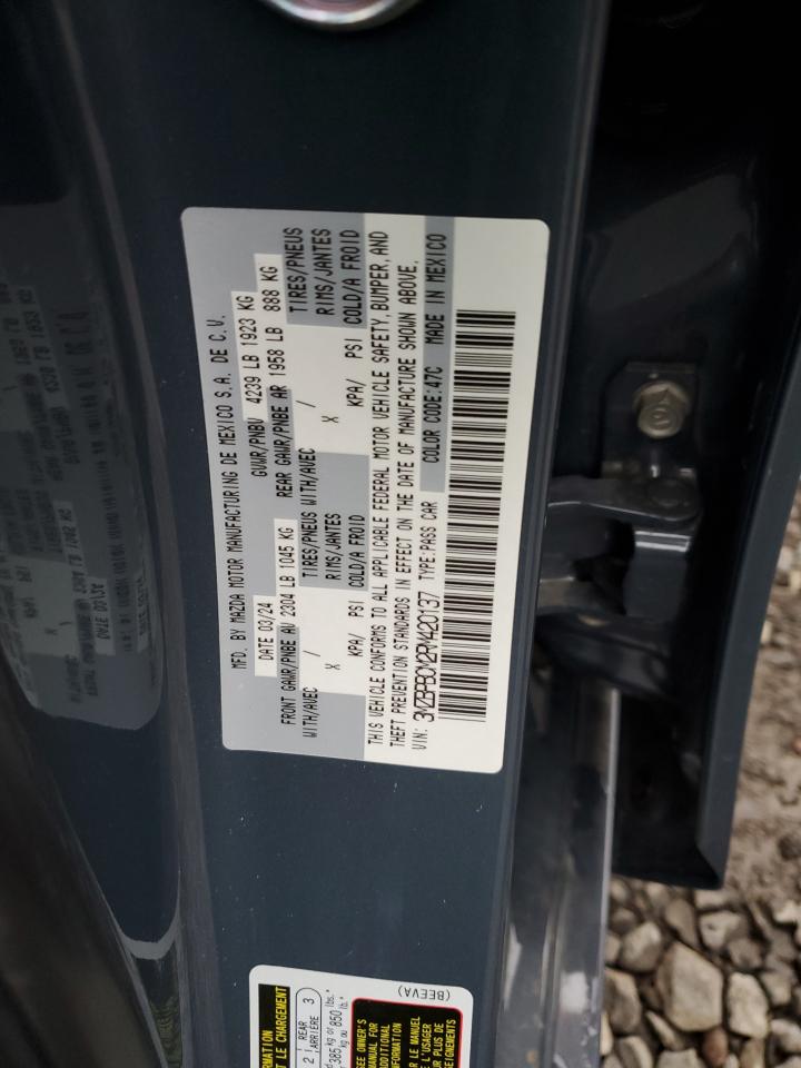 2024 MAZDA 3 PREFERRED VIN:3MZBPBCM2RM420137