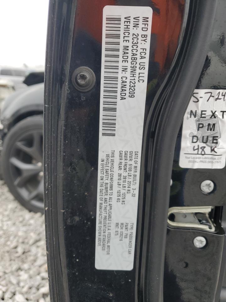 2022 CHRYSLER 300 S VIN:2C3CCABG9NH123209