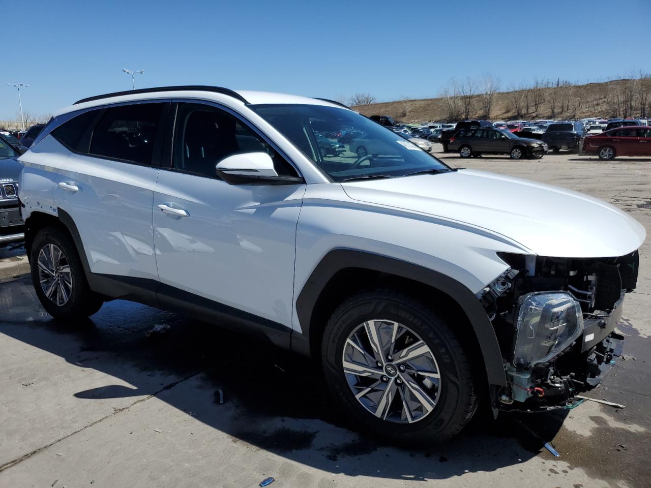 2022 HYUNDAI TUCSON BLUE VIN:KM8JBCA15NU084223