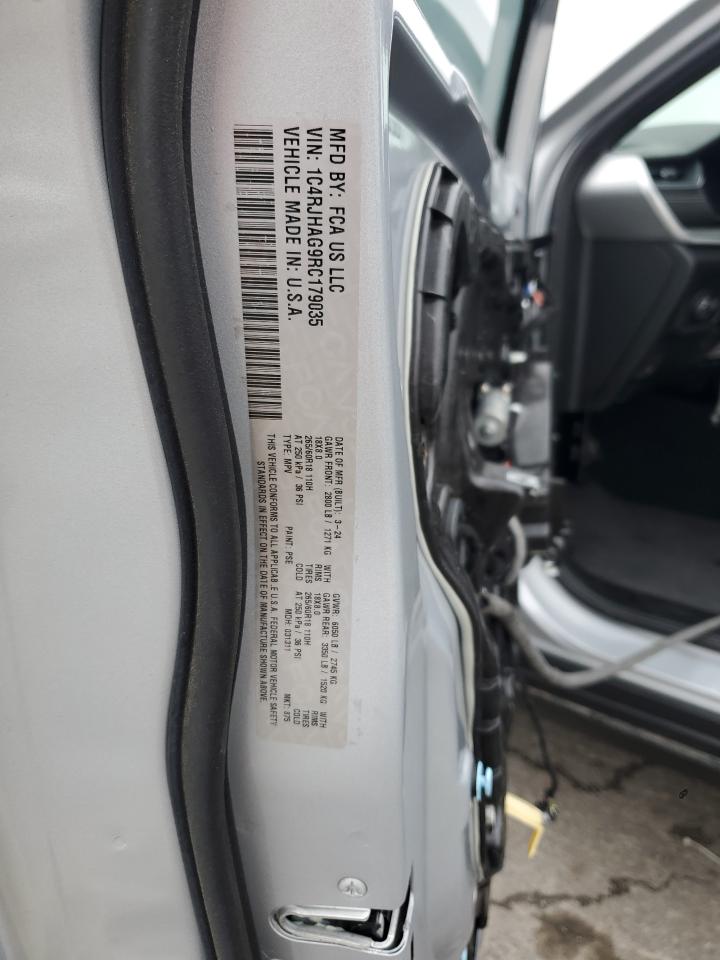 2024 JEEP GRAND CHEROKEE LAREDO VIN:1C4RJHAG9RC179035