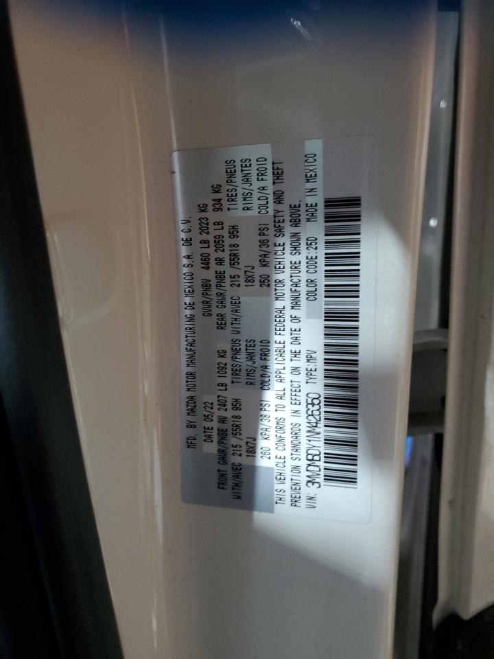 2022 MAZDA CX-30 PREMIUM VIN:3MVDMBDY1NM426350
