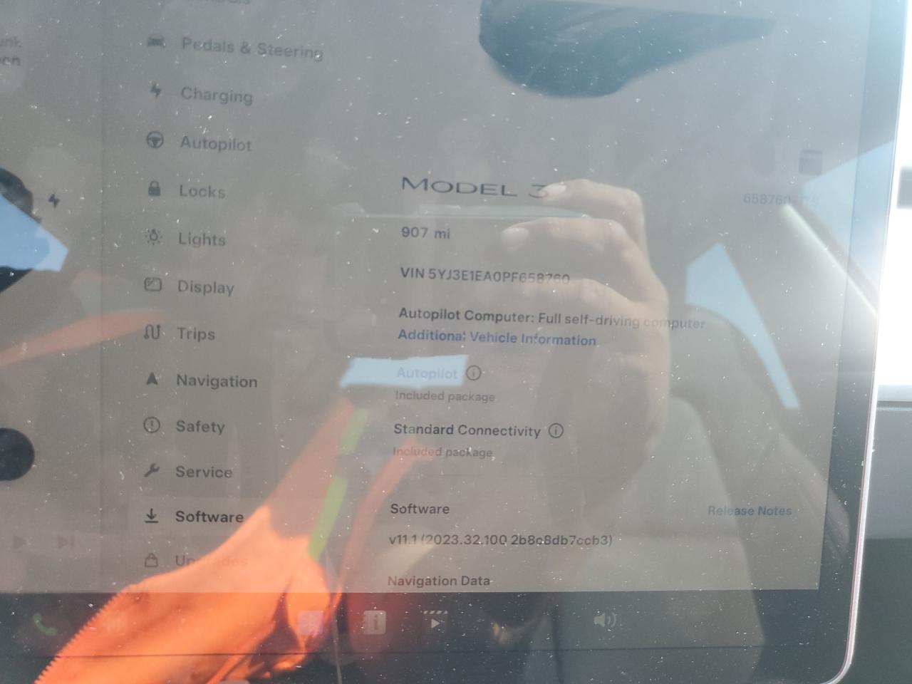 2023 TESLA MODEL 3  VIN:5YJ3E1EA0PF658760