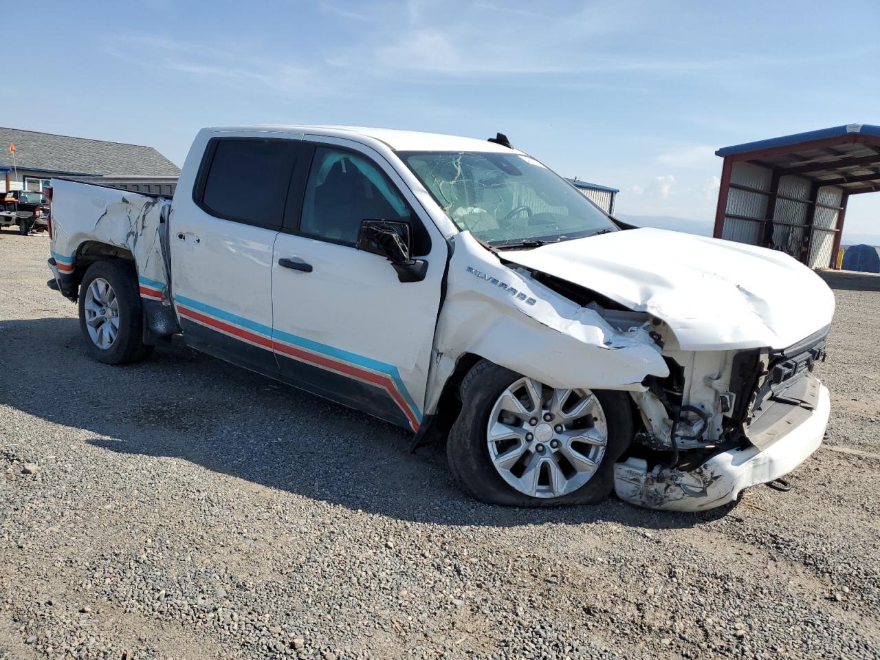 2022 CHEVROLET SILVERADO K1500 CUSTOM VIN:3GCPDBEK4NG553827